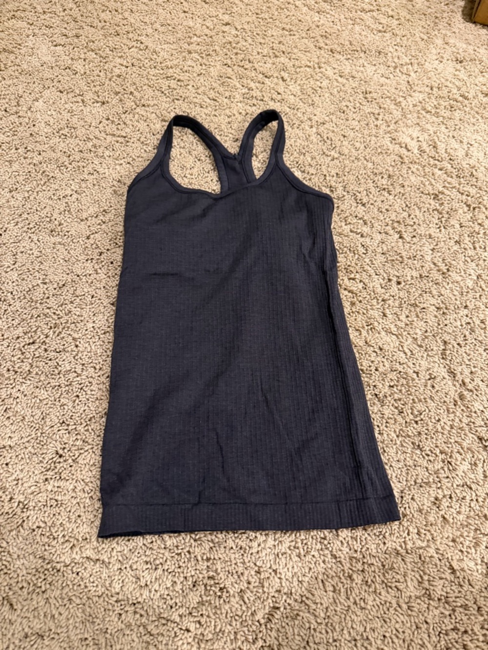 Black Lululemon Ebb to Street Tank Top